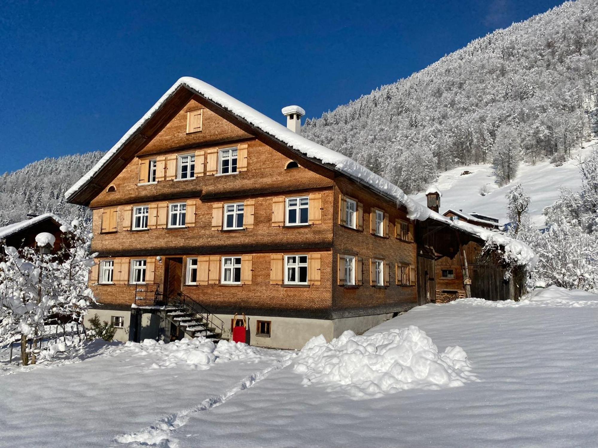 Bregenzerwaelderhaus Ambros Villa Bezau Bagian luar foto